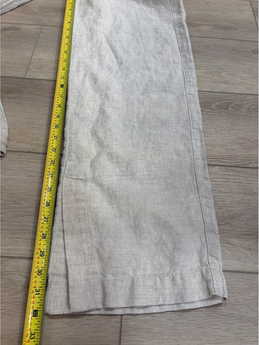 Athleta Women’s Small/Tall Retreat 100% Linen High Rise Wide Leg Pants EUC - Picture 7 of 9